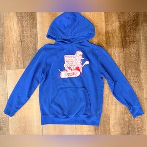 Vans Blue Hoodie with Red Graphic